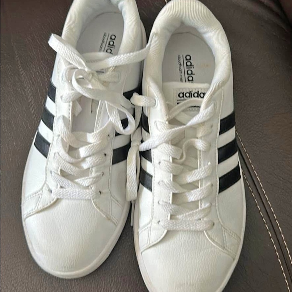 adidas White and Black Athletic Shoes